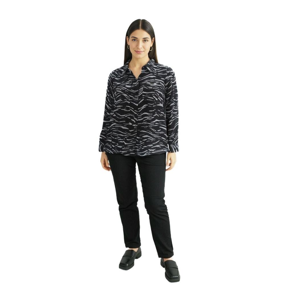 Women‎ Blouse Inc International Concepts Women's Printed Button Top Size M Multi